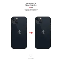 Плівка захисна Armorstandart back side Apple iPhone 13 mini Carbone Silver (ARM61064) - миниатюра 3