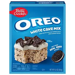 Суміш для випікання Betty Crocker Oreo White Cake Mix зі шматочками печива Oreo 263 г