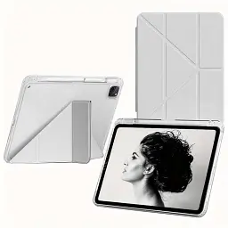 Чохол до планшета BeCover Ultra Slim Origami Transparent Apple iPad Pro 11" M4 2024 Gray (711690) - мініатюра 2