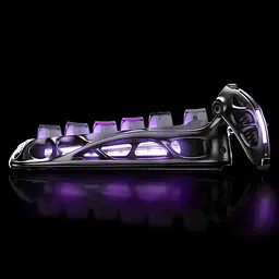 Ігрова бездротова механічна клавіатура Gravastar Mercury K1 Pro TKL Cyberpunk / Три режими підключення / Kailh Speedy Mint / Grey - мініатюра 5
