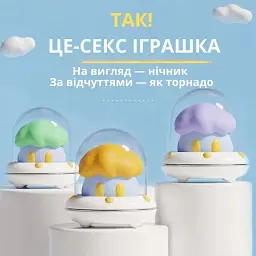 Вакуумний кліторальний стимулятор I’MCUM GlowCloud Вібратор 2 в 1 у вигляді нічника (7970379617680) - мініатюра 2