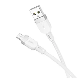 Кабель Hoco X109 Energy silicone charging data cable Micro White
