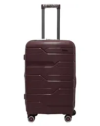 Валіза середня M поліпропілен Milano bag 0306 65×42×28см 56л Бордовий