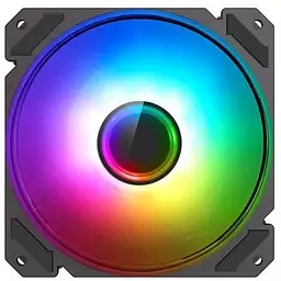 Вентилятор 120 мм GameMax Rainbow Force C9 Infinity чорний 120х120х25 мм ARGB підсвічування 1200 об/хв 28.8 дБ