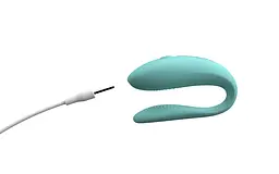 Смарт-вібратор для пар We-Vibe Sync Lite Aqua, 10 віброрежимів, можна поєднувати з проникним сексом - мініатюра 5