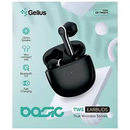 Бездротові навушники Bluetooth Headset Gelius Pro Basic GP-TWS011 Black - мініатюра 8