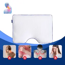 Подушка ортопедична Memory Foam Ideia контурна з ефектом пам'яті, з наволочкою на блискавці 58х42х13 см - мініатюра 9