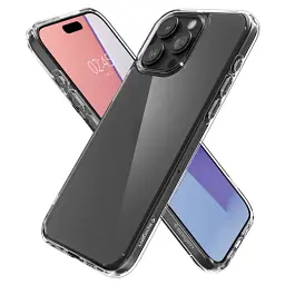 Прозорий чохол Spigen Ultra Hybrid Frost Clear для iPhone 15 Pro Max (ACS06567) - мініатюра 3