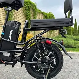 Електровелосипед Minako Monster Pro 18" 1000W 60V 26Ah гідравлічні гальма розкладний багажник/сидіння - мініатюра 8