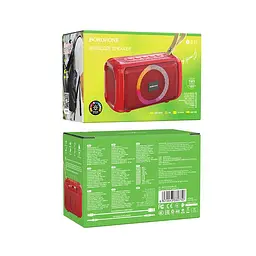 Портативна акустика Borofone Cool Sports BT speaker BR17 бездротова червона - мініатюра 2