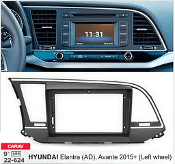 Перехідна рамка Hyundai Elantra, Avante Carav 22-624 - мініатюра 5