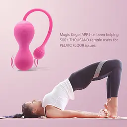 Вагінальні кульки Magic Motion Kegel v2, 8.4 см, рожевий - мініатюра 4