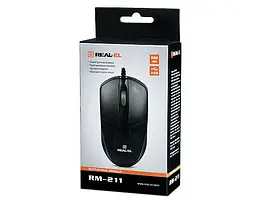 Миша REAL-EL RM-211 Black USB - мініатюра 5