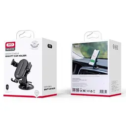 Автотримач для телефона XO C110 Car Small Suction Cup чорний - мініатюра 3