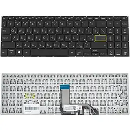 Клавіатура для ноутбука ASUS (X513, X531 series) rus, black, без кадру