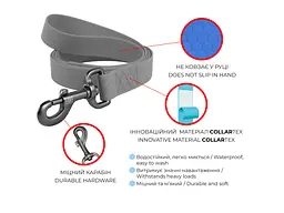 Повідець для собак WAUDOG Waterproof S Ш 15 мм Д 305 см салатовий (27385) - мініатюра 5
