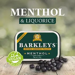 Драже Barkleys Intense Liquorice Pellets Menthol 16г - мініатюра 2