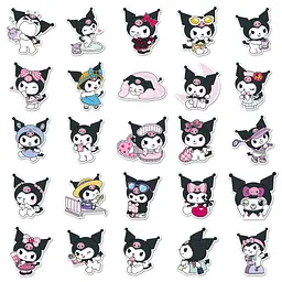 Стікерпак Куромі Набір наклейок GeekLand Kuromi 50 штук - мініатюра 2