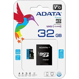 Карта пам'яті ADATA 32GB microSD class 10 UHS-I A1 Premier (AUSDH32GUICL10A1-RA1) - мініатюра 5