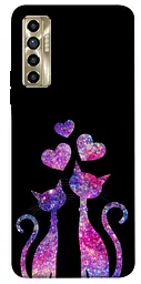 TPU чохол Demsky Космічні коти для TECNO Camon 17P