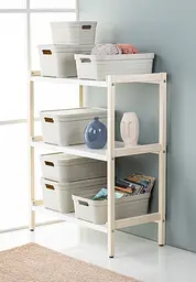 Кошик Idea Home Pyramid з кришкою 5 л 24x18x16.5 см бежевий (00639 Bej) - мініатюра 4