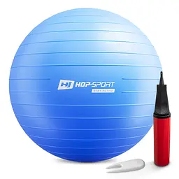 Фітбол Hop-Sport 75см синій + насос 2020 - мініатюра 1