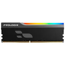 Модуль пам'яті для комп'ютера DDR4 8GB 3600 MHz Onyx Black RGB Prologix (PRO8GB3600YBR4)