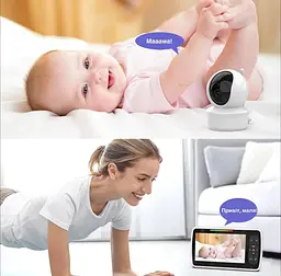 Радіоняня Baby Monitor SM650 з відеоспостереження, двостороннім зв'язком та нічним баченням - мініатюра 9