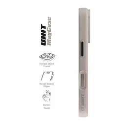 Чехол Apple iPhone 17 Pro, Unit MagSafe, серый, прозрачный, магсейф, противоударный, магнитный, панель-накладка с поддержкой MagSafe, с поддержкой беспроводной зарядки, TPU+PC, защита всего корпуса, ударопрочный, ArmorStandart (ARM86293) - мініатюра 3