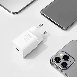 Зарядний пристрій Baseus Super Si 30W 1 USB-C (CCSUP-J02) White - мініатюра 7