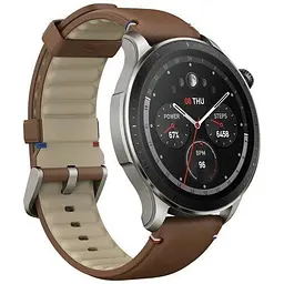Годинник розумний Amazfit GTR 4 коричневий (Vintage Brown) зі шкіряним ремінцем - мініатюра 2