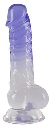 Фалоімітатор Crystal Clear 19.5 см синій - мініатюра 2