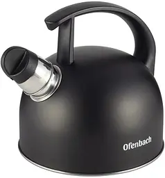 Чайник Magic Kettle зі свистком чорний матовий Ofenbach 1.5 л kuh0011112