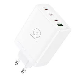Мережевий зарядний пристрій WUW-C158 1USB 3Type-C + USB A PD100W білий