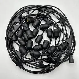 Гірлянда TWIST патрон 20хЕ27 10м IP65 чорний VIOLUX ( 950009 ) - мініатюра 2