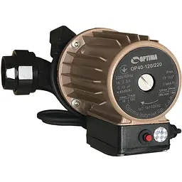 Насос циркуляційний Optima OP40-120 220мм + гайки + кабель з вилкою - мініатюра 2