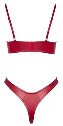 Комплект білизни Cottelli Lingerie Bra Set Wetlook, 85B/L (червоний) - мініатюра 6