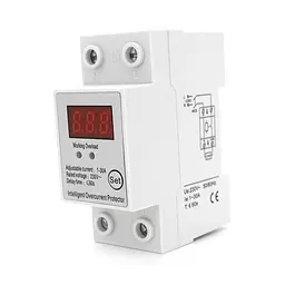 Захисне реле з контролем струму SAP01, 1-30A, 230V, на DIN-рейку 2P, кнопка скидання, 36х65х85 мм - мініатюра 2
