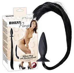 Анальна пробка - Horny Pony Whip Plug - мініатюра 1