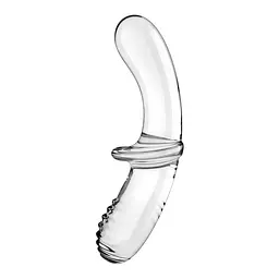 Скляний фалоімітатор Satisfyer Double Crystal прозорий - мініатюра 2