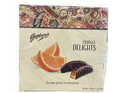 Мармелад Goplana Delights зі смаком апельсина в шоколаді 190 г (5900352014524)