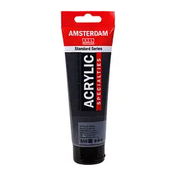 Фарба акрилова Amsterdam 850, Чорний металік 120 мл
