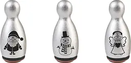 Набір штампів гумових «Santa» 3 шт., Heyda