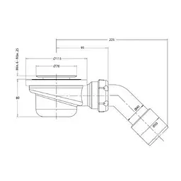 Сифон для душового піддону Radaway PB50T - мініатюра 2