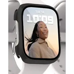 Чохол-накладка DK Пластик Soft-Touch Glass Full Cover для Apple Watch 41mm (015071) (black) - мініатюра 2