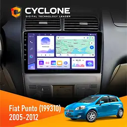 Штатна магнітола Fiat Punto, Linea 2005-2014 Cyclone C9-011 4x64, DSP Cyclone (НФ-00008690)