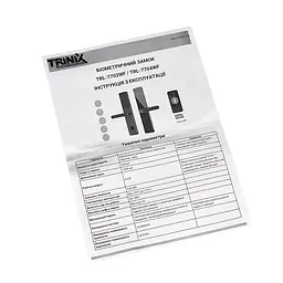 Замок біометричний автономний Trinix TRL-7704WF Black L/R з Wi-Fi, зчитувачем відбитків пальців і карт Mifare (65-00085) - мініатюра 17