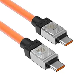 Кабель Baseus CoolPlay Series Fast Charging Cable Type-C to Type-C 100W 2m CAKW000307 Orange - мініатюра 2