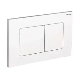Панель змиву Koer KT-0602-03 пластикова, кнопка квадратна KR5180, Білий