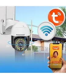 Вулична поворотна IP-камера відеоспостереження Wi-Fi Heckermann C19 + карта 16 ГБ - мініатюра 6
